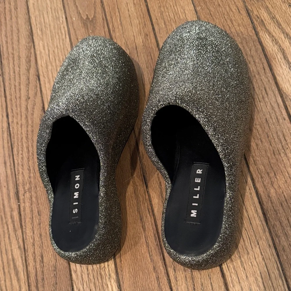 Simon Miller Shimmering Gold Clogs - Picture 2 of 6